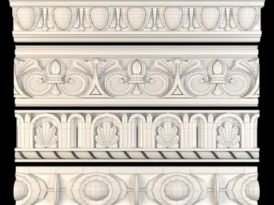  Paths Ornament pack 01 3D model