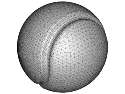 Sports Tennis Ball 3D print model