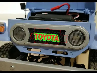 Emblem Toyota WPL C34 FJ40 scale116 RC Car Remove logo wpl c 3D print model