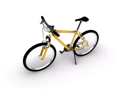 Yellow Bicycle  3D model