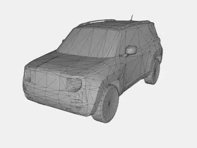 Off-road SUV 5 car colection 3D Model Pack