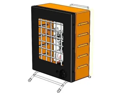 Portable Electric Space Heater 3D model