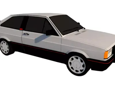 VOLKSWAGEN GOL GTS 1990 Low-poly 3D model