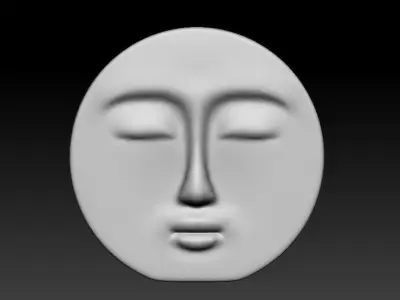 Decorative Face Candle 3D print model