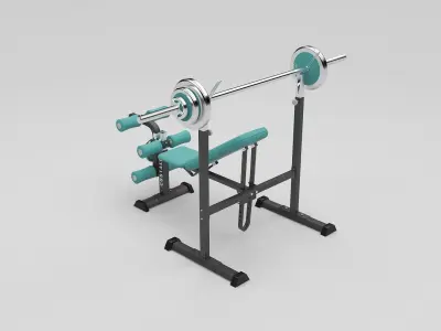 Weight Bench 3D model
