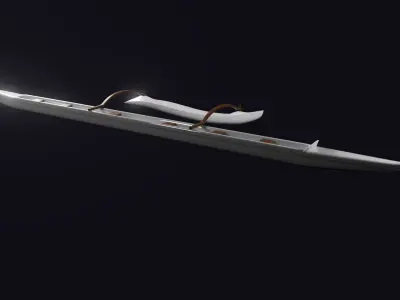 Canoe OC6 Mirage top Low-poly 3D model