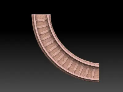 Modular Railroad Grid 3D print model