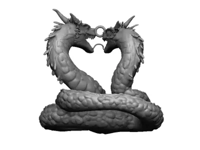 dragon pendant 3D print model
