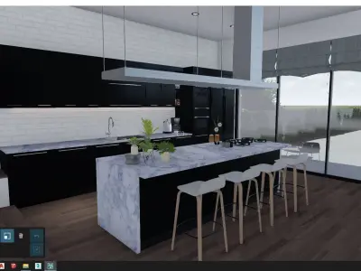 Kitchen Render with Lumion 11 3D model