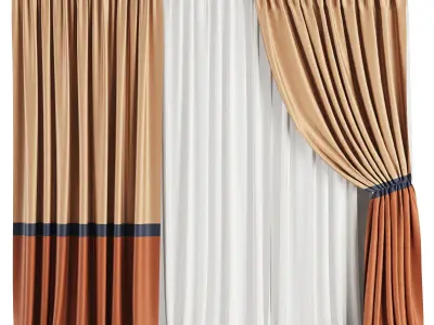 Curtain Set M69 3D model