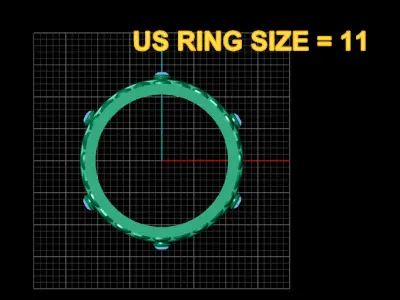 crown ring dseign 3D printable model  3D print model