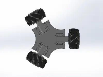 3d mecanum wheels arduino mecanum robot for  mecanum wheel robot 3D print model