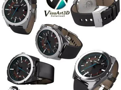 Man Diesel Watch 2 3D model