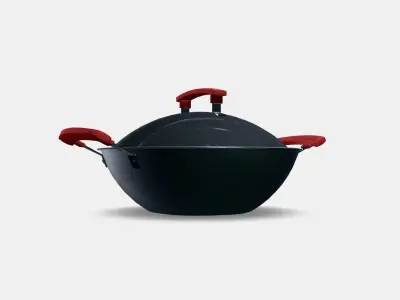 IDENTISK deep fryer with lid Low-poly 3D model