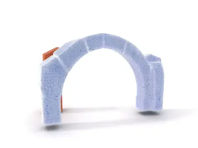 Rustic Brick Arch model pack Low-poly 3D model
