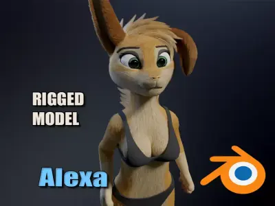 Alexa Anthro Rabbit 3D model