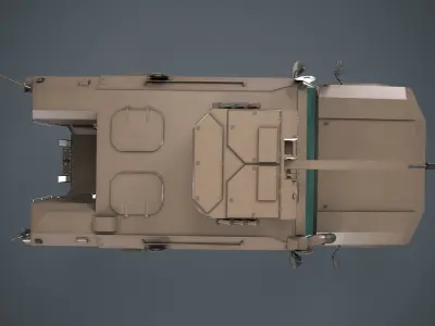 Typhoon VDV K-4386 Desert Low-poly 3D model