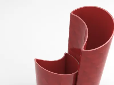 Moony Vase Low-poly 3D model