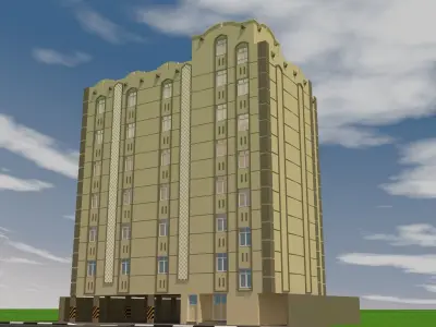 Hotel apartments 3D model