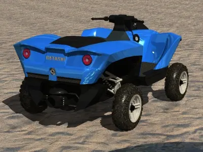 amphibian vehicle 3D model