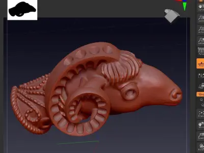 bighorn sheep 3D print model
