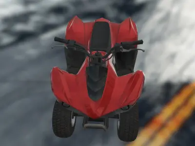Vehicles - Motorbike Low-poly 3D model
