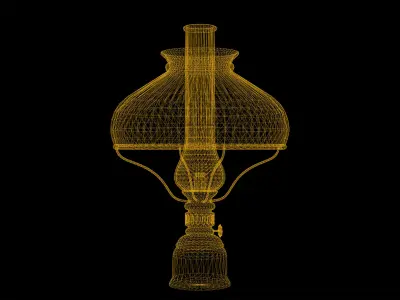 Gas Lamp Game Ready Low-poly 3D model