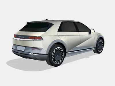 Hyundai Ioniq 5 2022 Low-poly 3D model