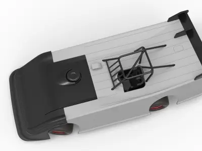 Super Dirt Late model while turning V2 Scale 1 to 25 3D print model