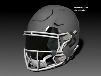 Facemask Quarterback Pack for Riddell SPEEDFLEX helmet 3D print model