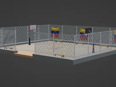 Basketball Stadium - Venezuela Low-poly 3D model
