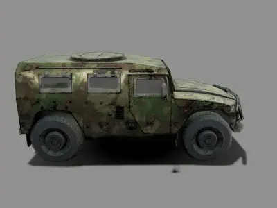 Soldiere Vehicle Low-poly 3D model