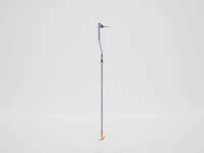 Ski lift rod Low-poly 3D model