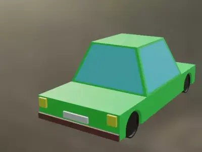 Low poly Car Game Ready Free 3D model