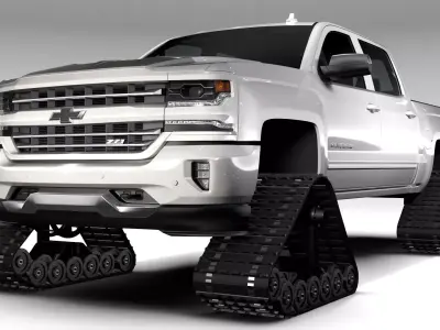Chevrolet Silverado LTZ Z71 Crawler 2017 3D model