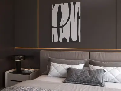 Bedroom interior 16 3D model