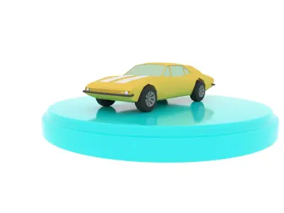 Chevrolet Camaro 1967 Low-poly 3D model