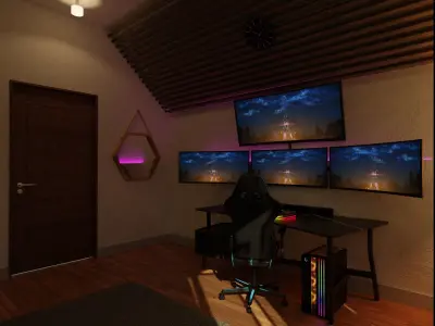 gaming room  3D model