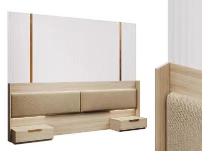 Bedroom wall composition 3D model