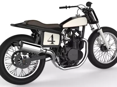 Yamaha-xs-650 motorcycle 3D model