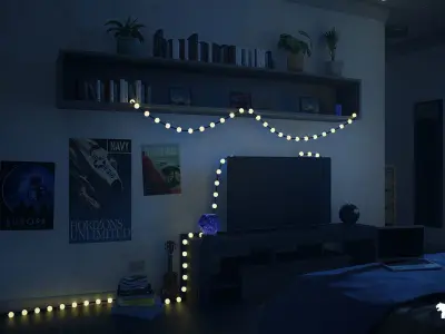 Modern Interiors Mega Bundle Low-poly 3D model