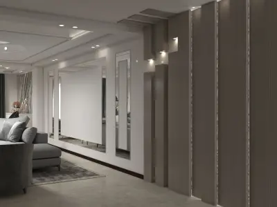 interior neoclassical design  3D model