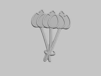 Flowers Emoji Pack 3D Printable 21 Unique Emojis 3D print model