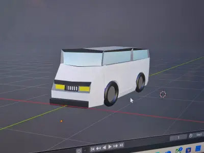 The Fourg Transwagon Low-poly 3D model