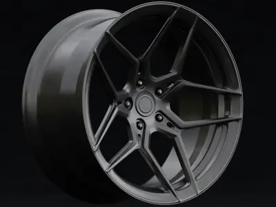 Rohana RFX11 Aftermarket Wheel Low-poly 3D model