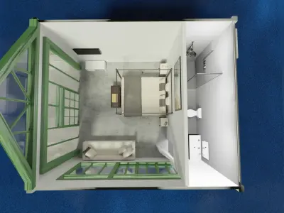 Chalet Holiday Resort Small House Building Free 3D model