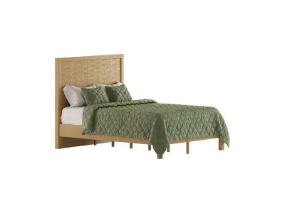 Gardens Bristol Queen Woven Bed 3D model