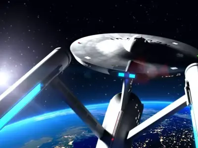 Star Trek The Original Series USS Enterprise Free 3D model