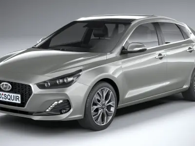 Hyundai i30 fastback 2019 3D model