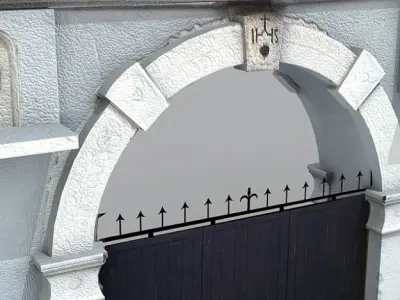 Villa main entrance 1 3D model